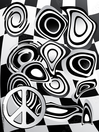 Retro black and white