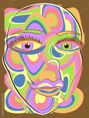 Abstract Lady's Face
