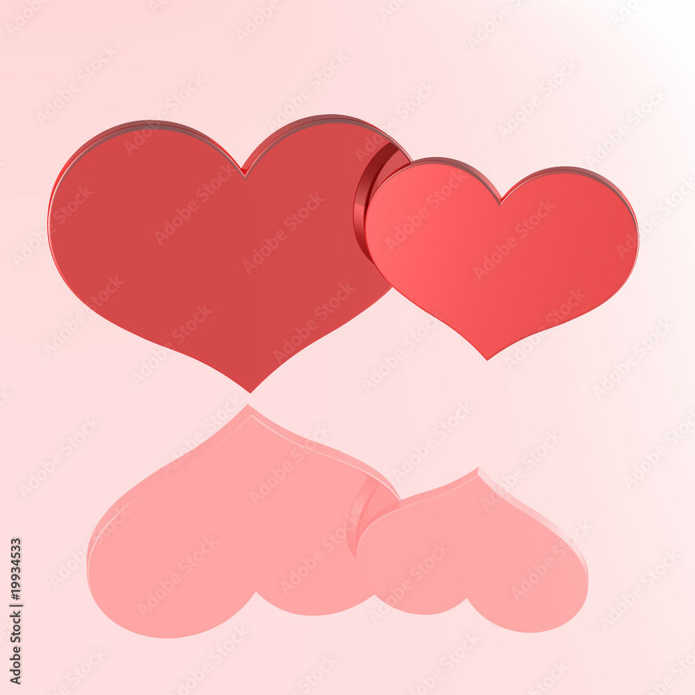 3d hearts 3d hearts