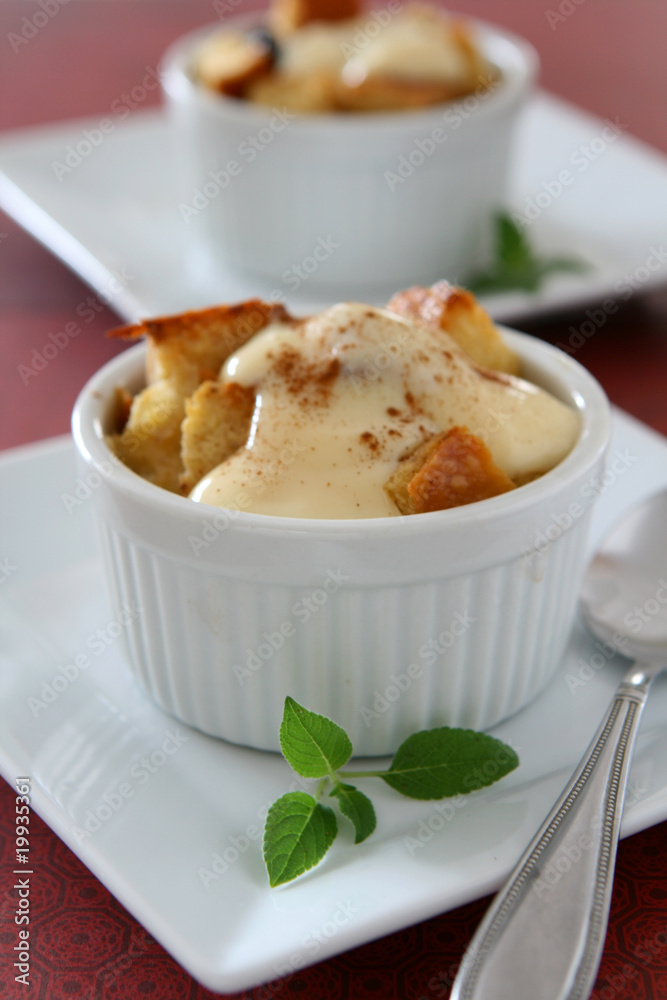 Bread Pudding with Custard Sauce Bread Pudding with Custard Sauce