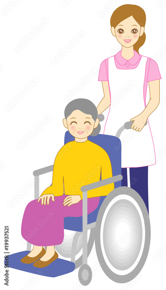 ホームヘルパー　車椅子　介護