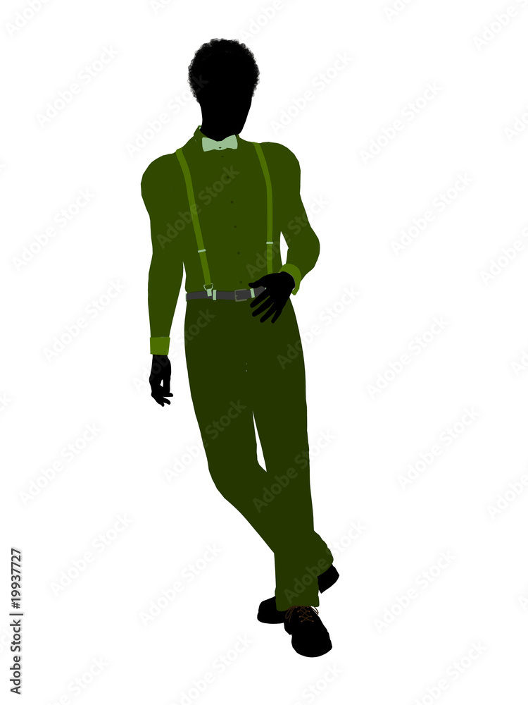 African American Business Man Silhouette African American Business Man Silhouette