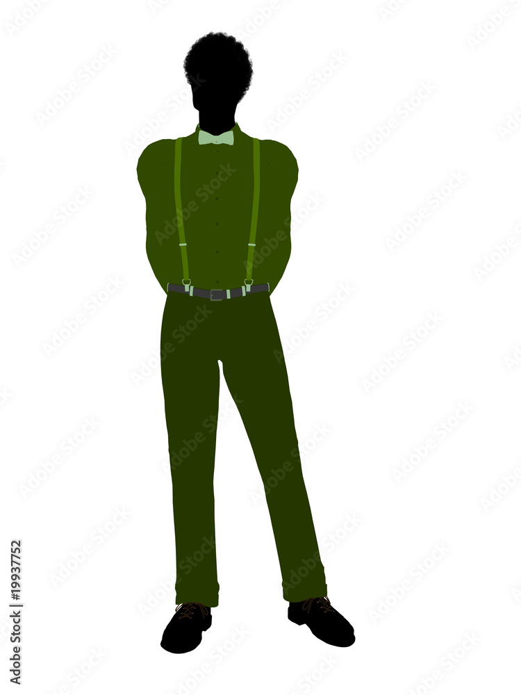 African American Business Man Silhouette African American Business Man Silhouette