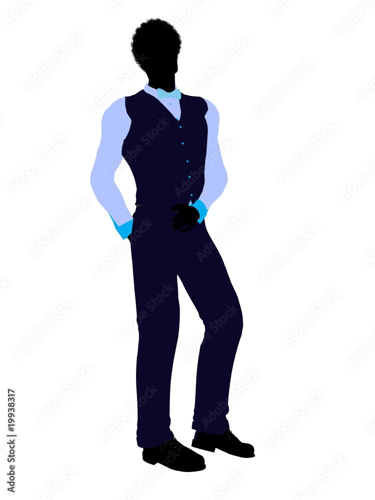 African American Business Man Silhouette African American Business Man Silhouette