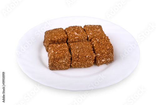 East sweets isolated on plate