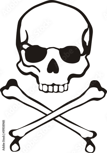 cross bones skull