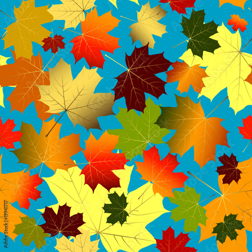 Autumn seamless pattern  vector 