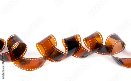 Turns film. Isolated on white background.
