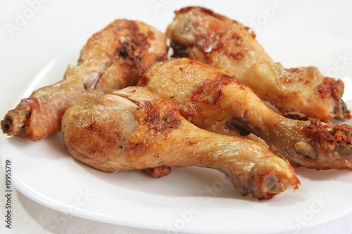 Fried chicken drumsticks