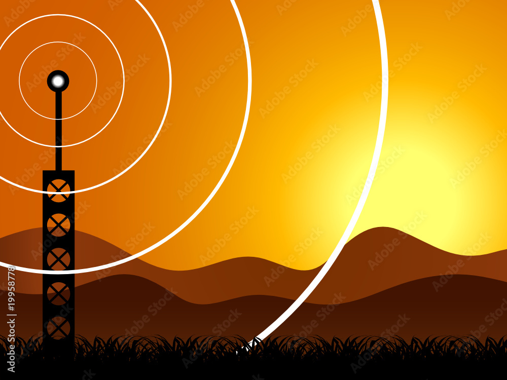 Naklejka premium signal transmitter