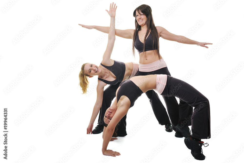 woman fitness group