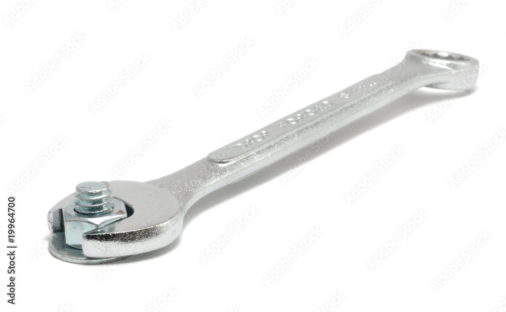 Combination Wrench with Bolt, Nut, and Washer Combination Wrench with Bolt, Nut, and Washer