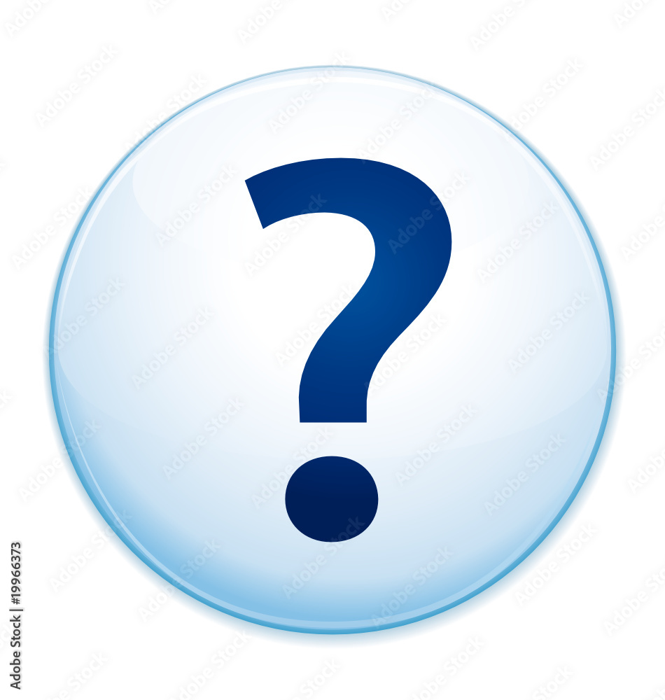 Question mark concept button Question mark concept button