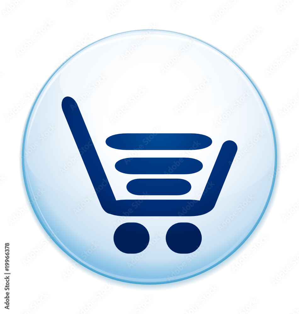 Shopping on line basket button Shopping on line basket button