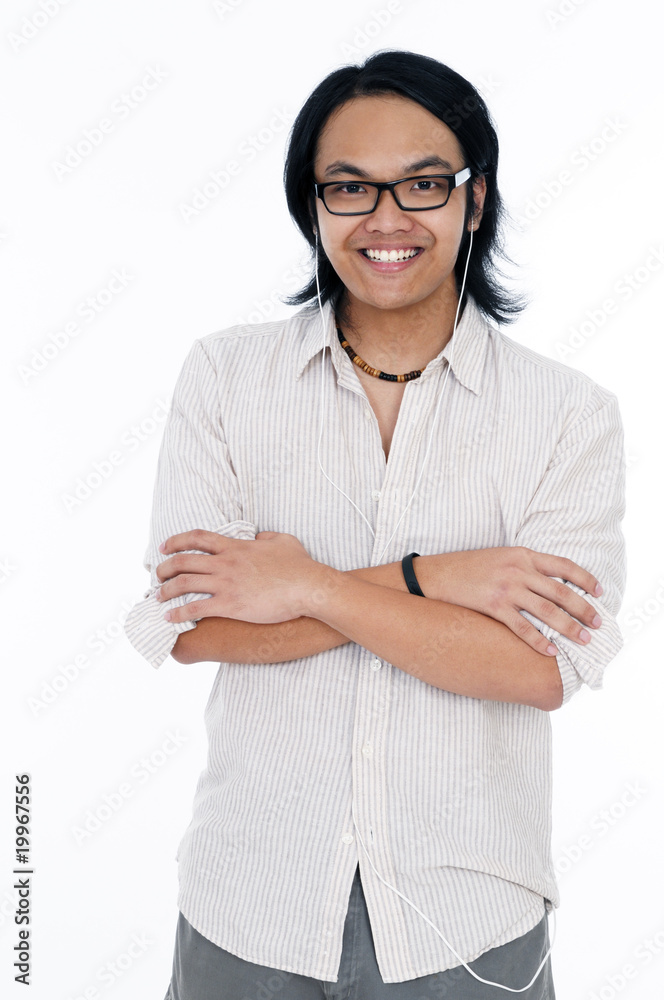 Close-up of a handsome young man smiling Close-up of a handsome young man smiling