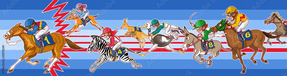 Fototapeta premium 競馬レース！？