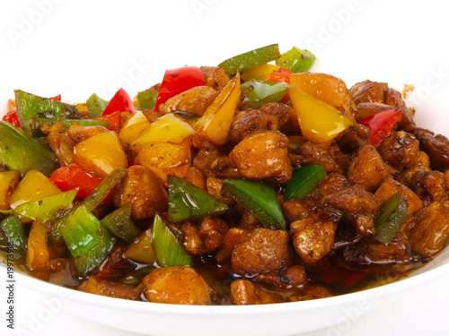 Chinese Fried Chicken with peppers