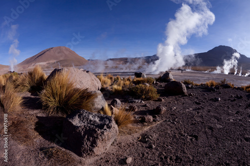 Geysers in South America photo