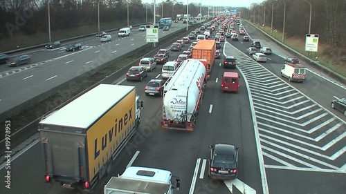 Brussels traffic jam timelapse3 photo