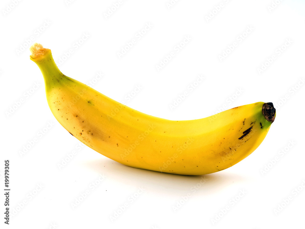 Banana isolated on a blank white background