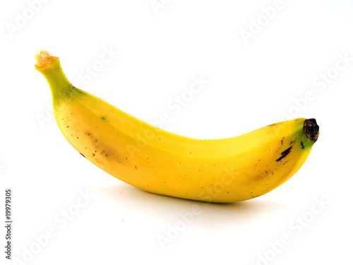Banana isolated on a blank white background