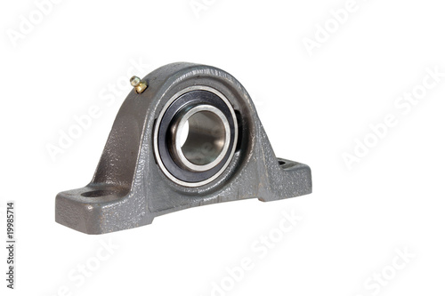 ball bearing isolated over white with clipping  path