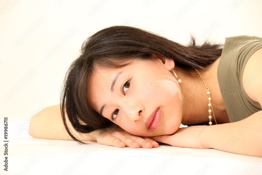 Obraz premium Young Cute Asian Woman