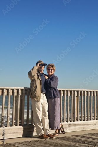 Couple at Seaside Fishing Pier