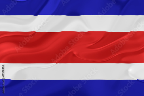 Flag of Costa Rica wavy