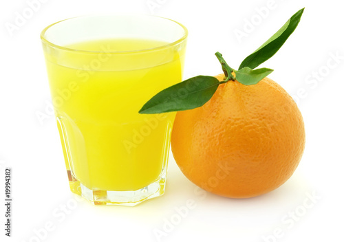 Fresh juice with orange