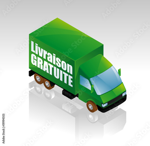 Livraison gratuite (véhicule avec reflets)