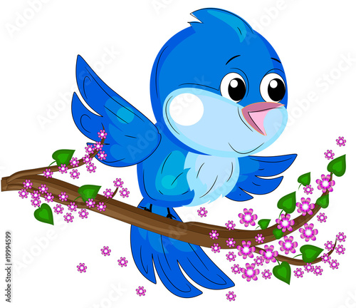 beautiful little vector bird
