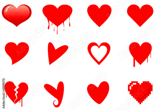 Heart icons
