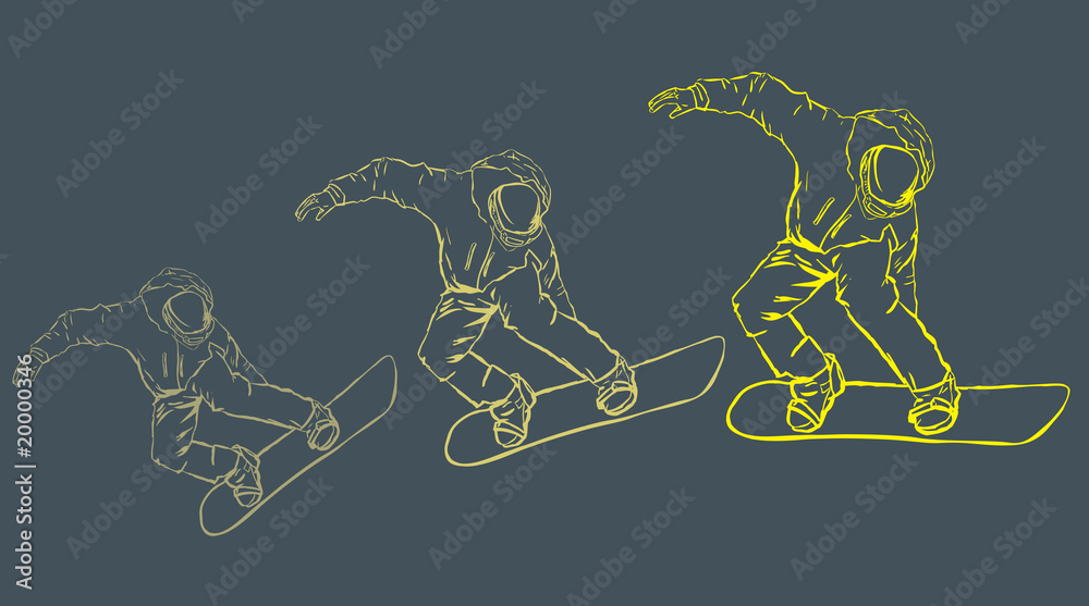 Fototapeta premium snowboard