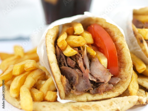 Greek Gyros or kebab