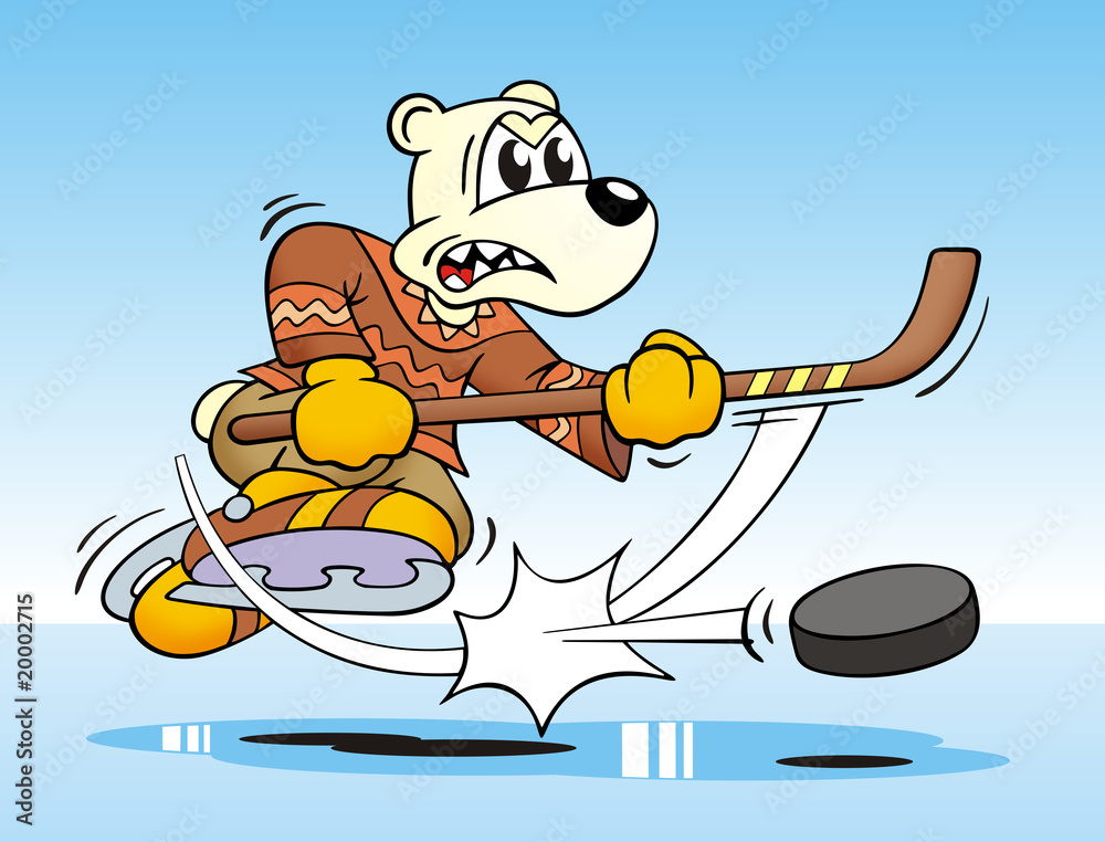 Fotografi Eishockey Eisbär