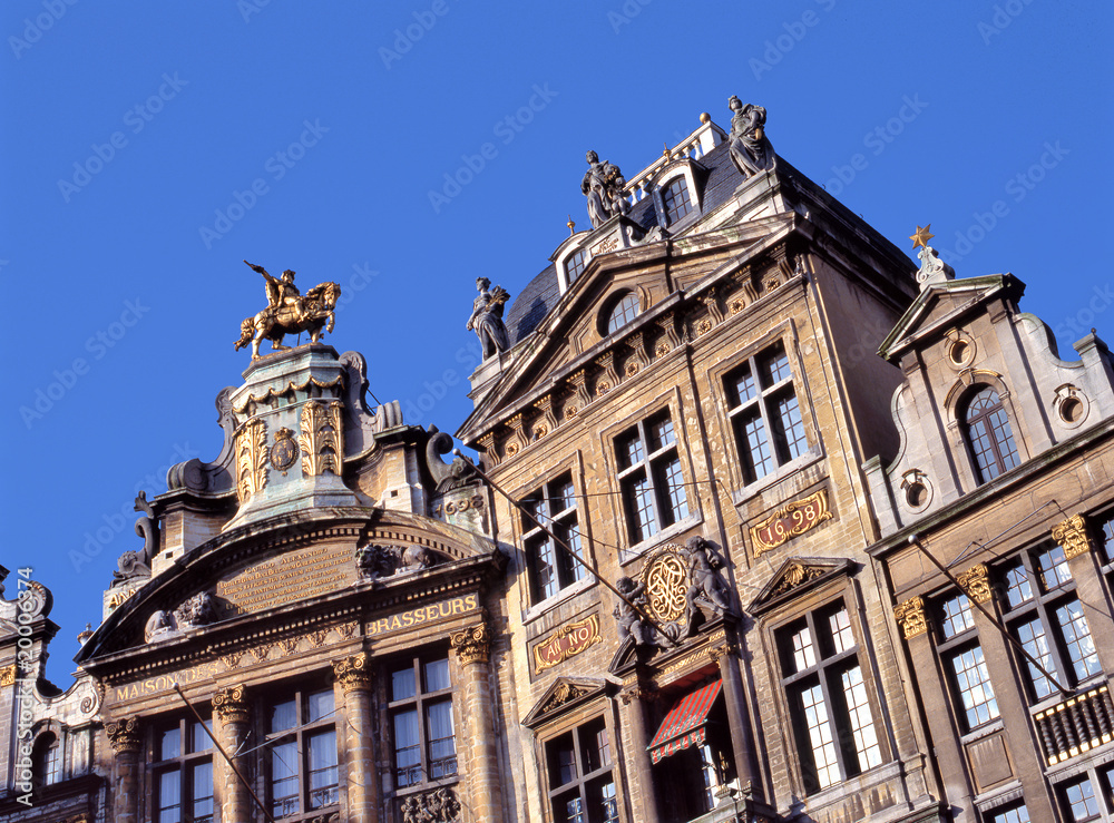 A view of the Grand Place in Brussels, Belgium.