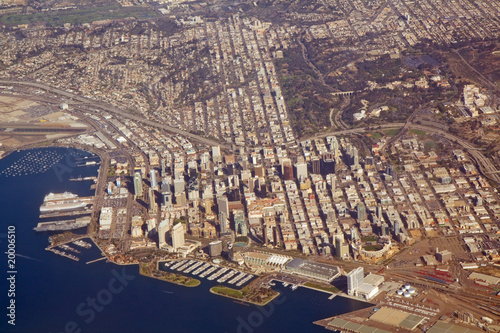 Aerial view of San Diego, California photo