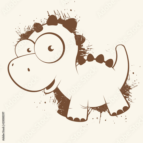 dino dinosaurier cartoon lustig maskottchen