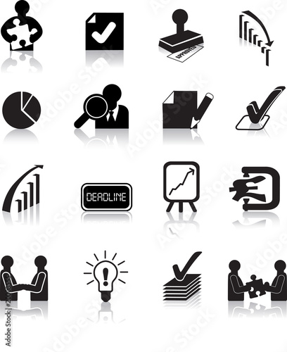 business deals icon set