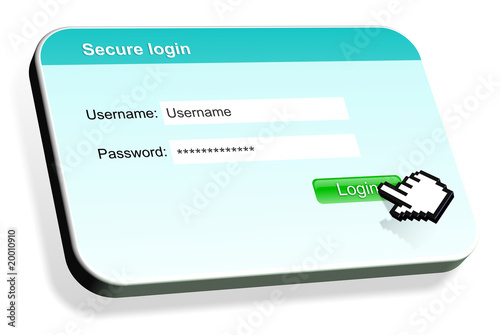 Secure login box