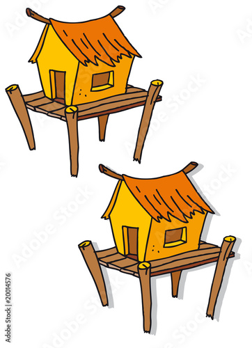 Cabane sur Pilotis