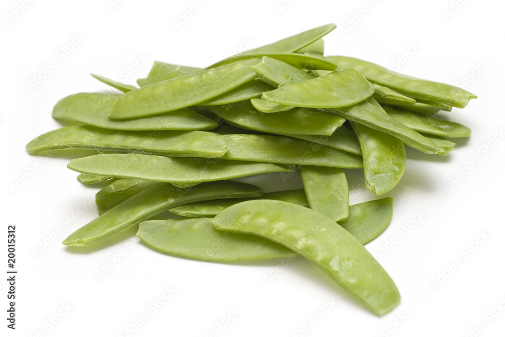 Snap Peas isolated on Whiteisolated Snap Peas isolated on Whiteisolated
