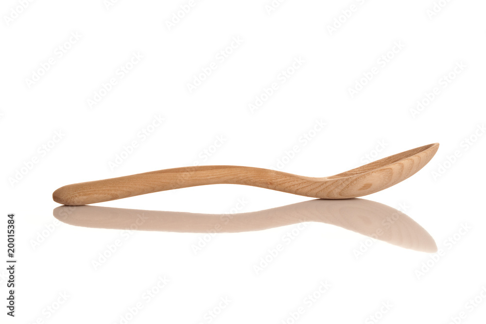 Wooden spoon on white isolated background Wooden spoon on white isolated background