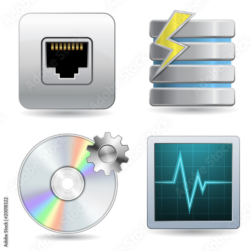 Web Hosting Icon Set