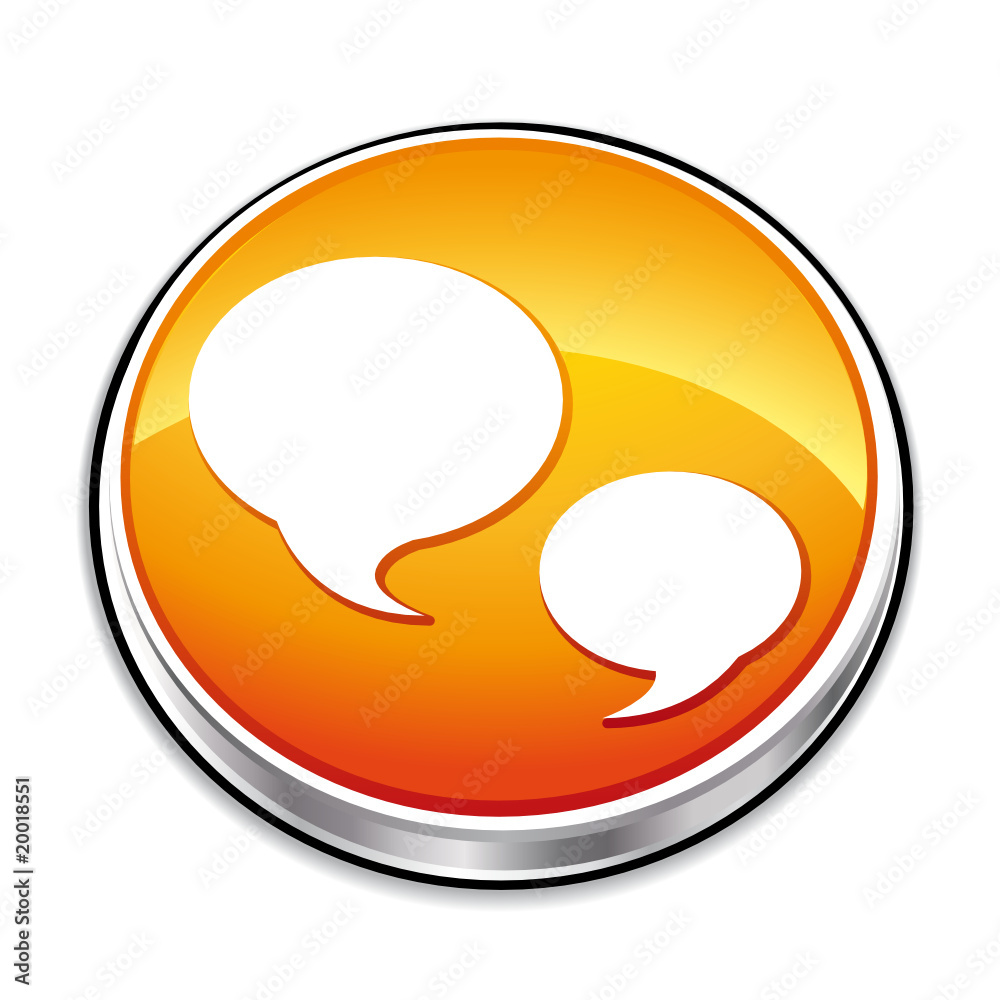 Discussion button for chat, blog or forum Discussion button for chat, blog or forum