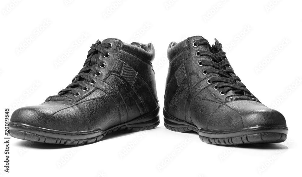 winter boots isolated on white