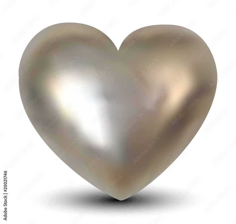 3D Silver Heart 3D Silver Heart