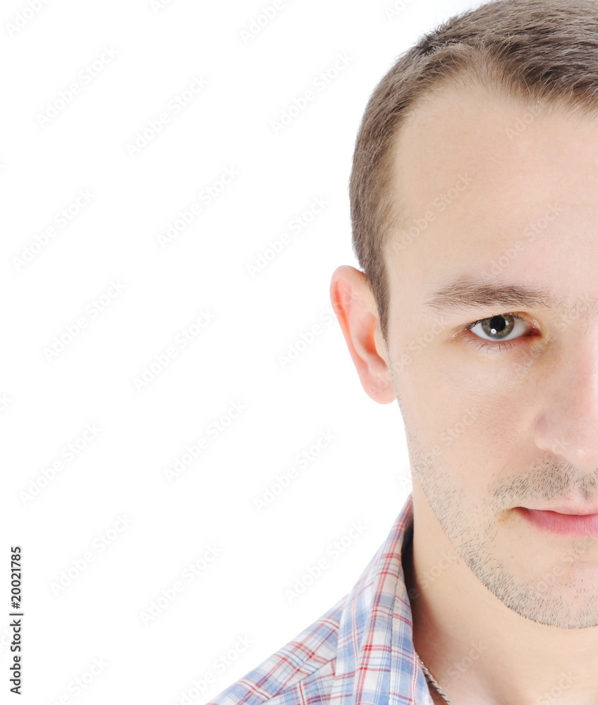 Fototapeta premium Businessman close portrait, modern looking