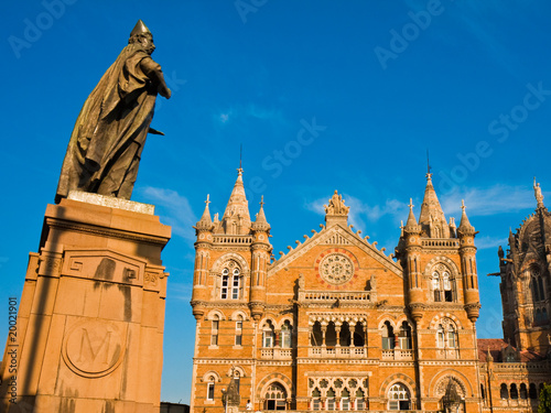 Chhatrapati Shivaji or Victoria Terminus in Mumbai, India.